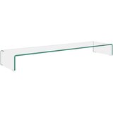 vidaXL Stalak za TV /Monitor Prozirno Staklo 120x30x13 cm | shoptok.hr