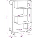  Visoka komoda Hrast sonoma 93 5 x 37 5 x 144 cm Prerađeno drvo - Hrast sonoma 93 5 x 37 5 x 144 cm | shoptok.hr