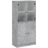 Maison Chic Visoka omara - Komoda - Predalnik z vrati betonsko siva 68x37x142 cm inženirski les, (21718960) Cene