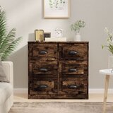 Komoda dimljeni hrast 70x35,5x67,5 cm inženirski les Cene