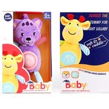 Magic Toys Plišasti medvedek vijolične barve s svetlobnimi in zvočnimi efekti 30cm | Shoptok.si