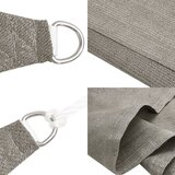  Jedro za zaštitu od sunca 160 g/m² Trapezoidno svijetlosivo 3/4x2 m HDPE - Svjetlosiva 3/4 x 2 m 1 | shoptok.hr