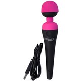 Palm Power Wand - bežični vibrator za masažu (ružičasto-crni) | shoptok.hr