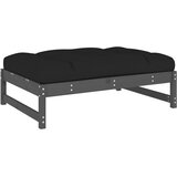  Vrtni tabure sivi 120 x 80 cm od masivne borovine | shoptok.hr