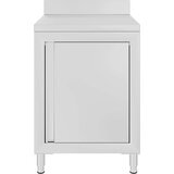 vidaXL Komercijalni radni stol s ormarićem 60 x 60 x 96 cm od čelika | shoptok.hr