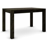  Hrastov stol 120 x 80 cm, crni sa srebrnim efektom | shoptok.hr