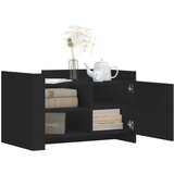 vidaXL Klubska mizica črna 80x50x50 inženirski les | Shoptok.si