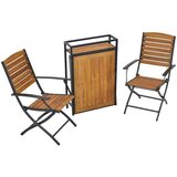 Gardenson Set Za Balkon Santorin, 3-Delno, Aluminij, Masivno | Shoptok.si