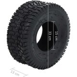 vidaXL 4-dijelni set guma za kolica i zračnica 15 x 6.00-6 4PR gumeni Cijene
