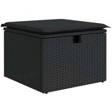 vidaXL 7-dijelni vrtni kauč set s jastučićima crni poli ratan | shoptok.hr