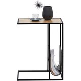 CARRYHOME MIZICA, črna, barve hrasta | Shoptok.si