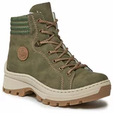 Rieker Pohodni čevlji X9334-54 Zelena