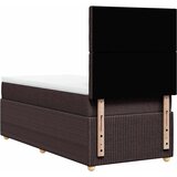  Krevet s oprugama i madracem tamnosmeđi 90 x 200 cm od tkanine | shoptok.hr