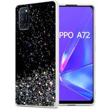 Cadorabo Ohišje, združljivo z Oppo A72 in črna z bleščicami - Zaščitni ovitek iz prožnega silikona TPU s svetlečimi bleščicami, (20859946) | Shoptok.si