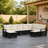  Sjedeća garnitura za vrt 9 kom. Crna poliratan 61 x 62 x 70 cm | shoptok.hr
