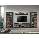 MID.YOU Dnevni Regal Jam, Videz Starega Lesa, 4-Delni | Shoptok.si