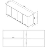 Hanah home komoda poly white | ePonuda.com