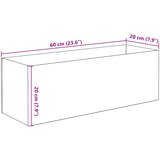  Akvarij s pohranom *Transparent*an 60 x 20 x 20 cm Stakl | shoptok.hr