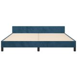  Okvir za krevet s uzglavljem tamnoplavi 160x200 cm baršunasti | shoptok.hr