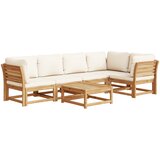 Maison Chic Seti vrtnega pohištva - Vrtna garnitura - Vrtni pohištvo set 6-delna z blazinami trden akacijev les, (21804536) | Shoptok.si