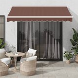 vidaXL Tenda na automatsko uvlačenje s LED smeđa 300 x 250 cm Cijene