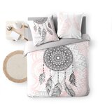 Douceur d intérieur Bijela/ružičasta pamučna posteljina za bračni krevet 200x200 cm Namaste – | shoptok.hr