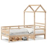  The Living Store Dnevna postelja s streho 90x200 cm trdna borovina - Dnevna Postelja, (21509181) | Shoptok.si
