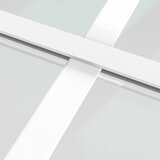  Klizna vrata od stakla ESG i aluminija 102,5 x 205 cm bijela | shoptok.hr