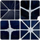 Šator za zabave Plava 600 x 400 x 266 cm Polietilen i čelik | shoptok.hr