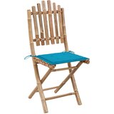 Maison Chic Zložljivi Vrtni Stoli - Stol za vrti 2 kosa z blazinami bambus JS2709, (21876375) | Shoptok.si