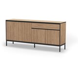 Marckeric Niska komoda u dekoru hrasta u prirodnoj boji 180x80 cm Lorenza – | shoptok.hr