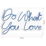 WALLXPERT dekorativna plastična led rasveta do what you love blue | ePonuda.com