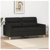 vidaXL Dvosed črn 140 cm blago | Shoptok.si