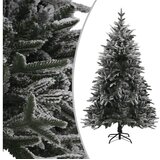  Umetna novoletna jelka s snegom zelena 210 cm PVC in PE | Shoptok.si