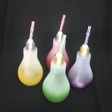 Staklena tegla sa slamčicom 170347 | ePonuda.com