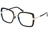 Tom Ford Ženski okvir za dioptrijske naočare Blue Block 0FT5985-B 155, Crni Cene