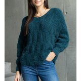Gemre Dark Green V-neck Sweater Neveri | shoptok.hr