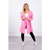 Kesi Cape with loose hood in pink color | shoptok.hr