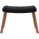  Stol za sproščanje s stolčkom črn žamet, (20957532) | Shoptok.si