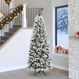 vidaXL Umjetno božićno drvce s stalakom Bijelo 93 x 93 x 240 cm | shoptok.hr