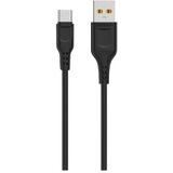 Denmen D01T Type C USB data kabl 2,4A 1m CRNI | ePonuda.com
