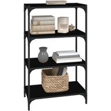 Ormarić za knjige crni 60x33x100 cm konstruirano drvo i čelik | shoptok.hr