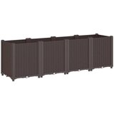 Maison Chic Vrtno cvetlično korito - Cvetlični Lonec rjavo 160x40x53 cm PP, (21789670) Cene