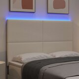  LED glava kreveta s LED trakama Krema 160 cm Kordura tekstil | shoptok.hr