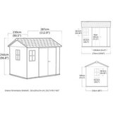 Keter Newton Plus Wide 9x7.5 baštenska kućica | Eponuda.com