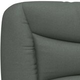 vidaXL Posteljni okvir z vzglavjem temno siv 160x200 cm blago | Shoptok.si