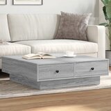  Stolić za kavu boja sivog hrasta 90x90x28 cm konstruirano drvo | shoptok.hr