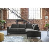 Miuform Tamno siva baršunasti sklopiva kutna garnitura (s desnim kutom) Lofty Lilly – | shoptok.hr