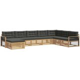 vidaXL Zunanja garnitura za sedenje z blazino 8 pcs Bela in antracit, (5000269649) | Shoptok.si