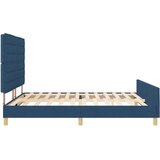 Plavi Modra Tkaninska Postelja 180x200 cm, (22049628) | Shoptok.si